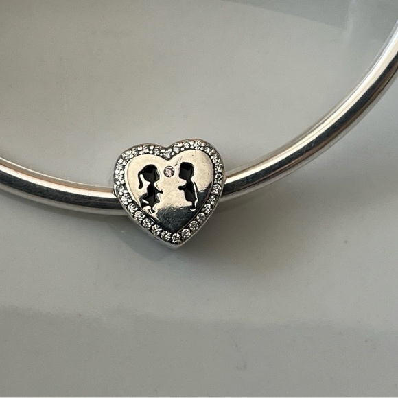 Sterling Silver You and Me Charm - Picture 3 of 4